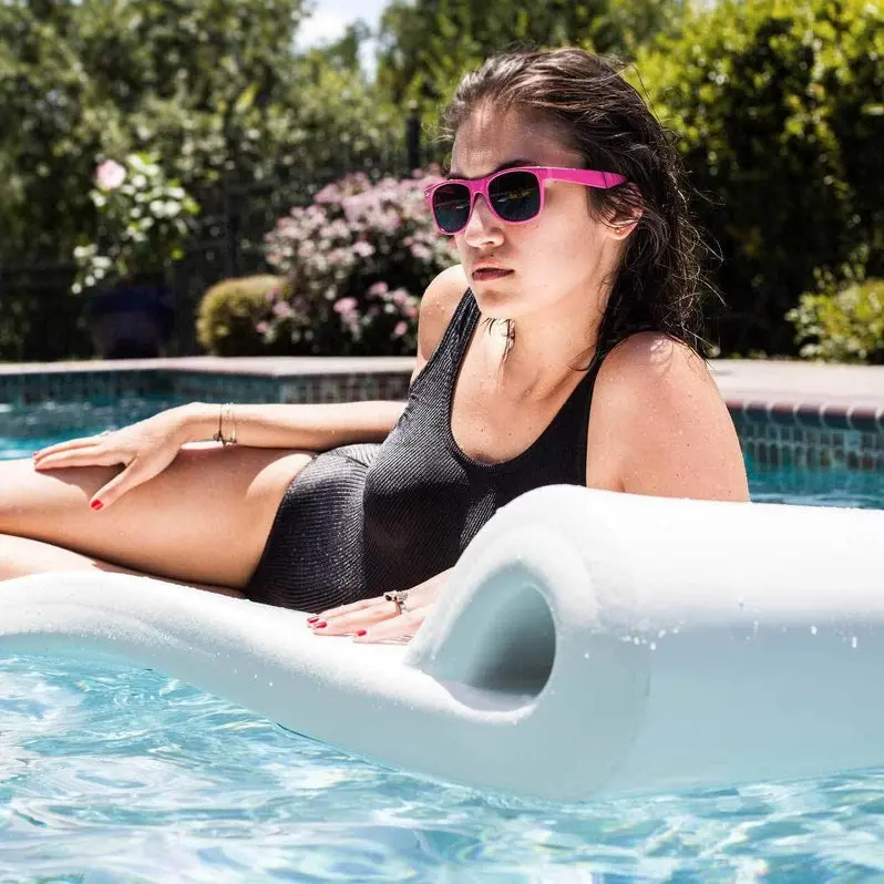 Two-Piece Inflatable Pool Lounger Raft – Comfort-Focused Floating Set for Adult Relaxation Poolside