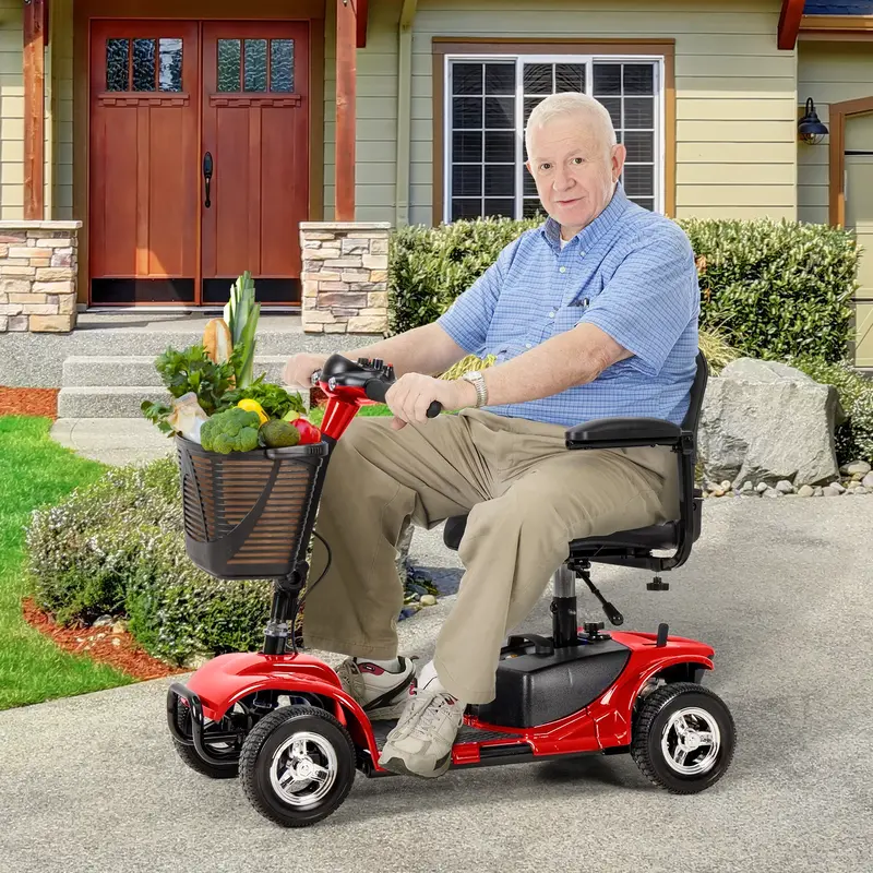 UltraLite A898 Portable 4-Wheel Mobility Scooter – Lightweight Design with 14-Mile Range
