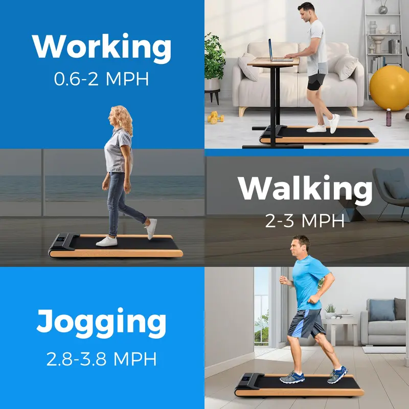Under-Desk Walking Pad Treadmill for Home Offices — Remote-Controlled and Space-Saving Foldable Model 2
