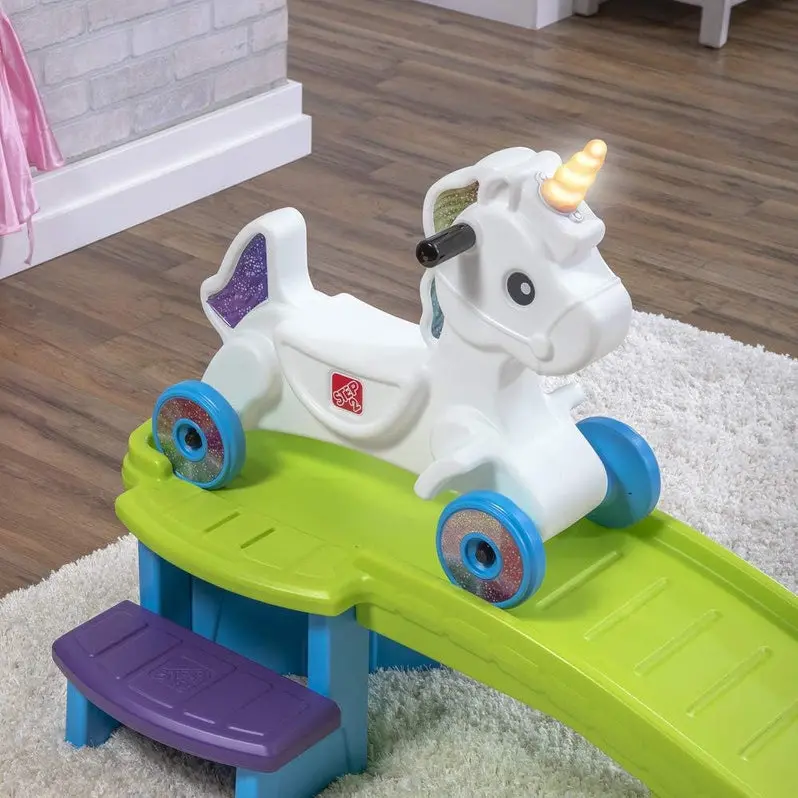 Unicorn-Themed Ride-On Stroller for Kids – Indoor and Outdoor Push Car Playset