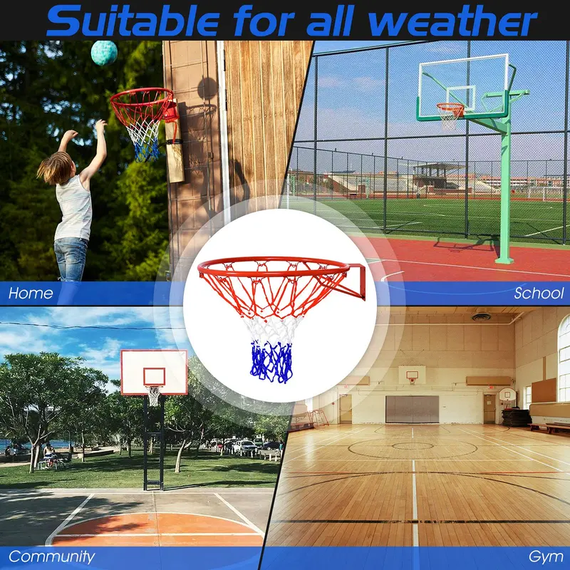 Universal Basketball Rim Net – 18-Inch Durable Nylon Replacement Net for Portable Hoops