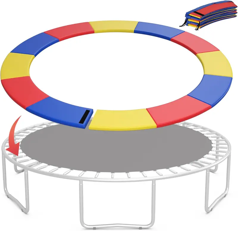 Universal Hole-Free Trampoline Pad for Pole-Supported Frames