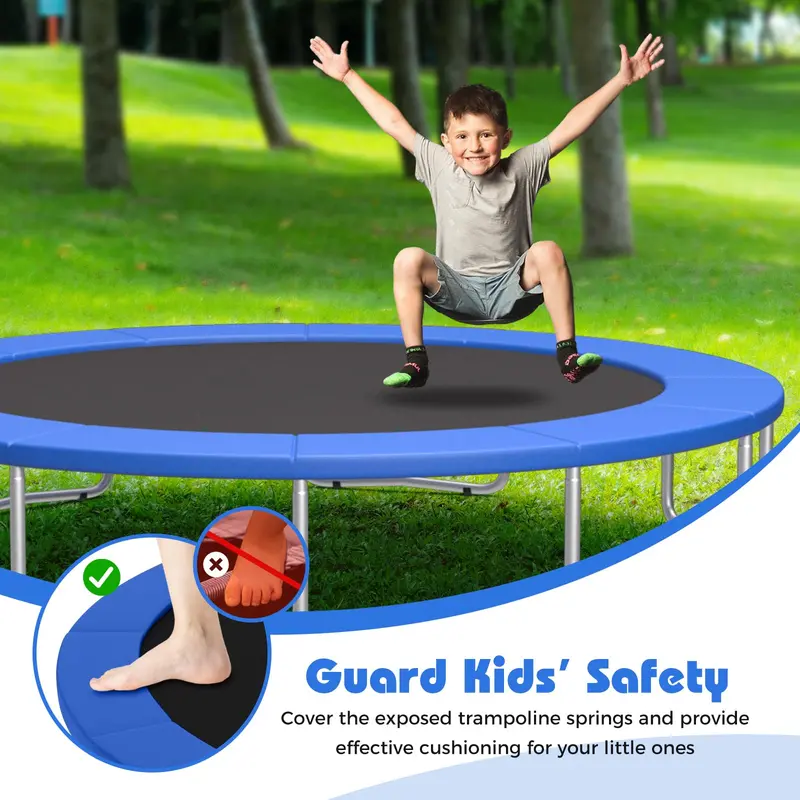Universal Hole-Free Trampoline Pad for Pole-Supported Frames