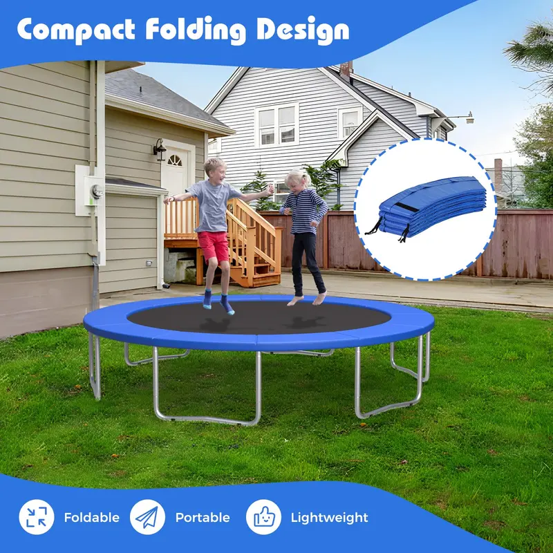 Universal Hole-Free Trampoline Pad for Pole-Supported Frames
