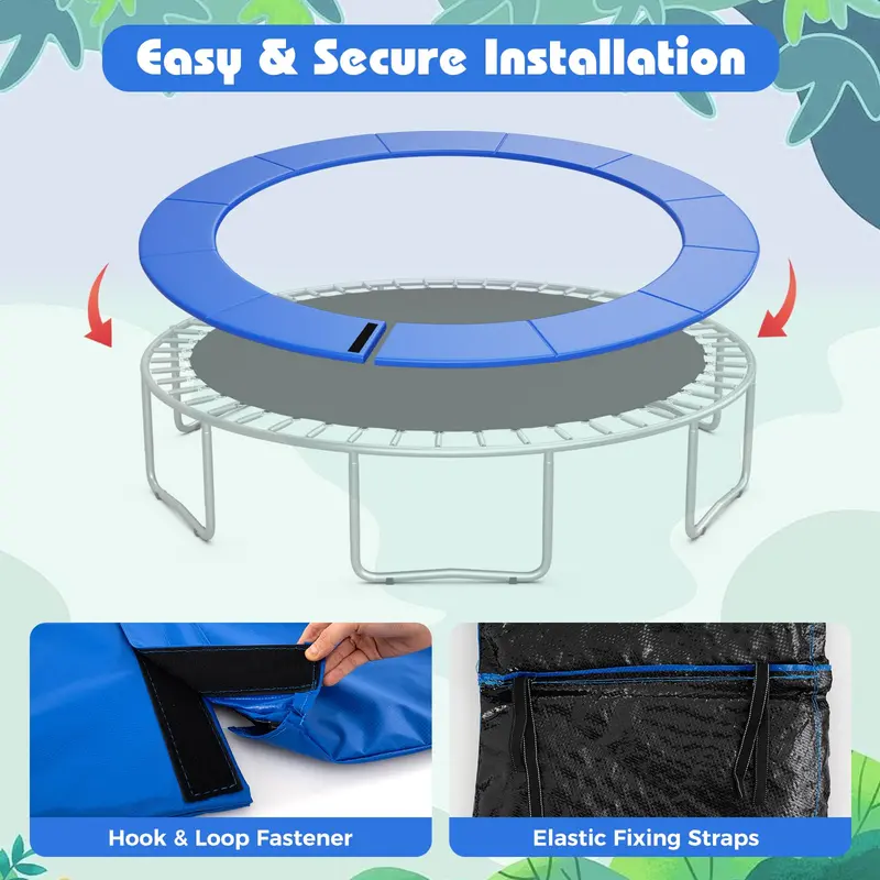 Universal Hole-Free Trampoline Pad for Pole-Supported Frames
