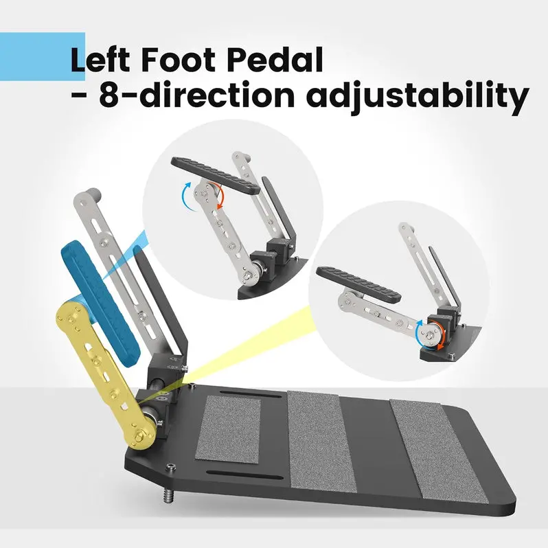 Universal Left-Foot Gas Pedal Assist – Adjustable Driving Aid for Enhanced Control
