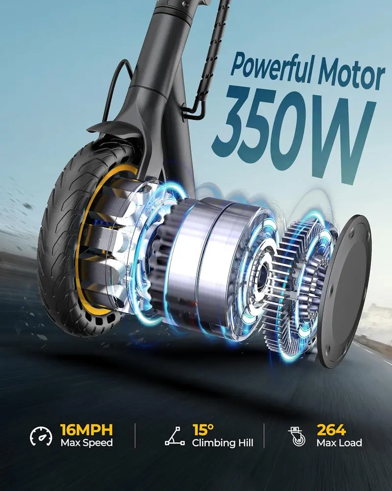 Urban-Electric Scooter for Daily Commuting – High-Torque 350W/500W Motor, 22 MPH Performance, Foldable Design