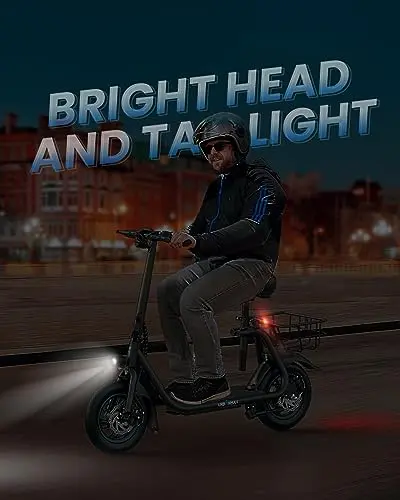 URBANMAX C1 Foldable Electric Scooter – 450W Motor, 22-Mile Range, Front Suspension System, and Dual Mechanical & Electronic Braking