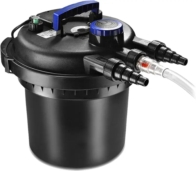 UV-Integrated Submersible Pond Filter System | Biofiltration for Ponds up to 8,000 Gallons | Ideal for Koi, Goldfish, and Ornamental Water Features
