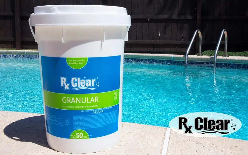 UV-Stabilized Fast-Dissolving Granular Chlorine – 50-Lb Bucket for Effective Pool & Spa Sanitization and Algae Prevention