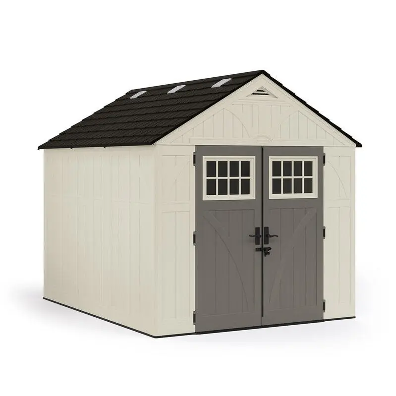 Vanilla Series Plastic Shed – 8 ft. × 10 ft., UV-Stabilized Resin for Long-Lasting Outdoor Use