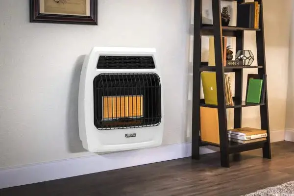 Vent-Free Natural Gas Wall Heater – Infrared Heating with Thermostatic Control and Energy-Efficient Operation