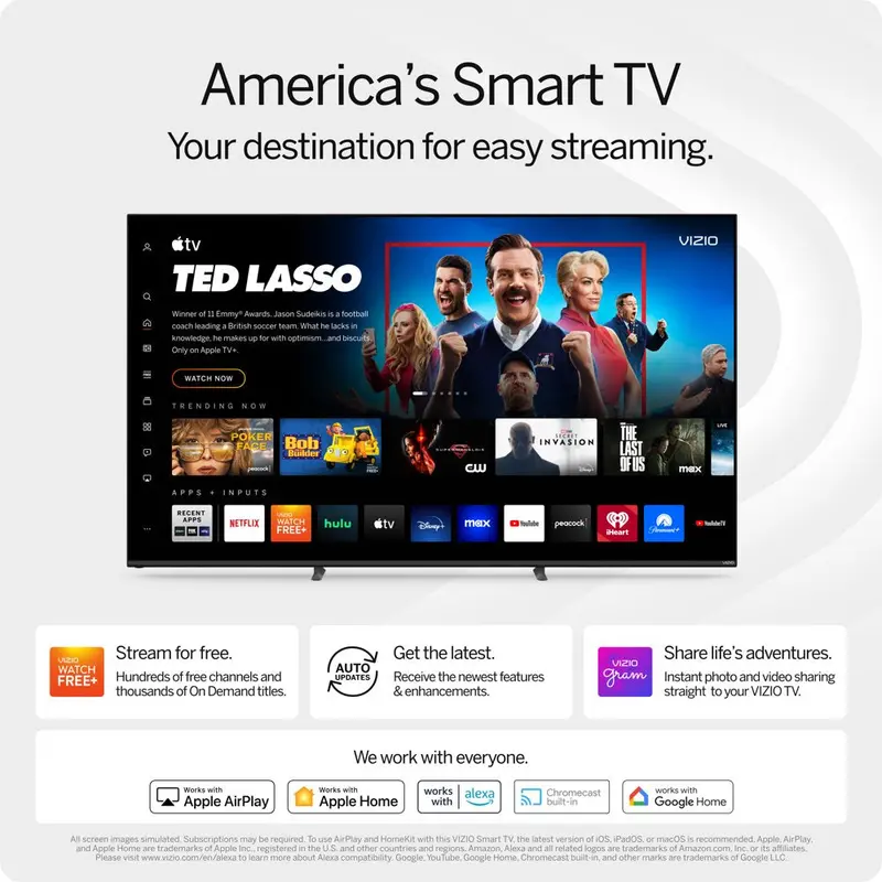 VIZIO V-Series 50-Inch 4K UHD Smart TV – Dolby Vision, HDR10, Full Array Backlighting, V-Gaming Engine