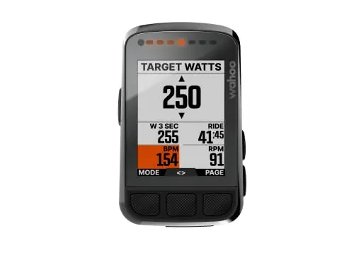 Wahoo ELEMNT BOLT V2 GPS Cycling Computer – Aerodynamic Bike Computer Featuring Bluetooth and ANT+ Connectivity