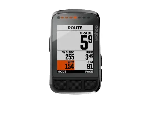 Wahoo ELEMNT BOLT V2 GPS Cycling Computer – Aerodynamic Bike Computer Featuring Bluetooth and ANT+ Connectivity