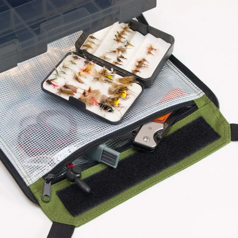 Waterproof Rolling Fishing Tackle Backpack by Elkton Outdoors – Features Rod Holders & Modular Trays
