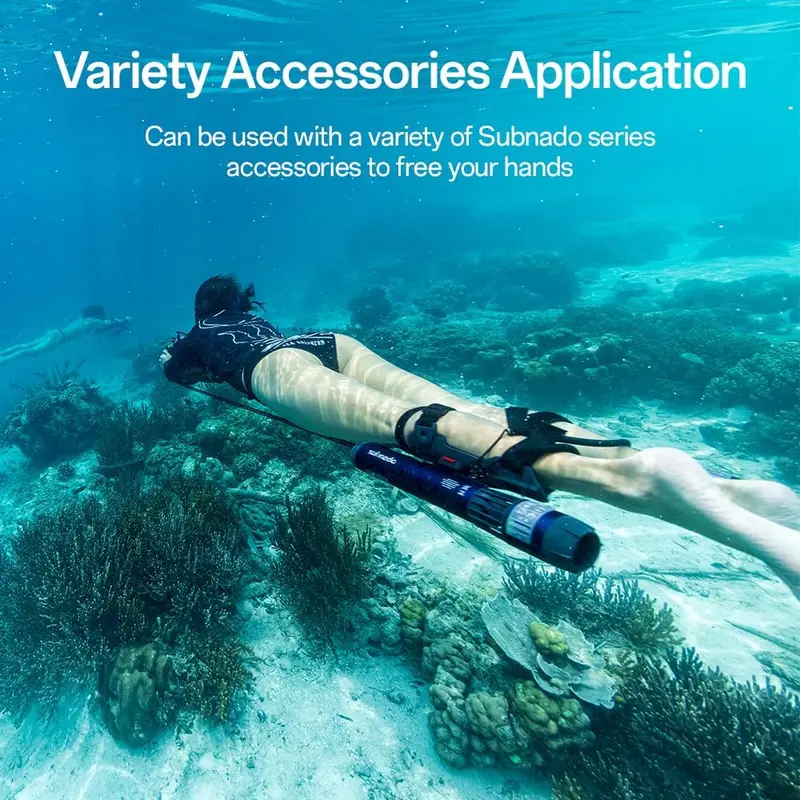 Waydoo Subnado Lite Underwater Propulsion Scooter – Portable Handheld Diver Assist Device for Snorkeling, Scuba Diving, and Recreational Exploration (Blue)