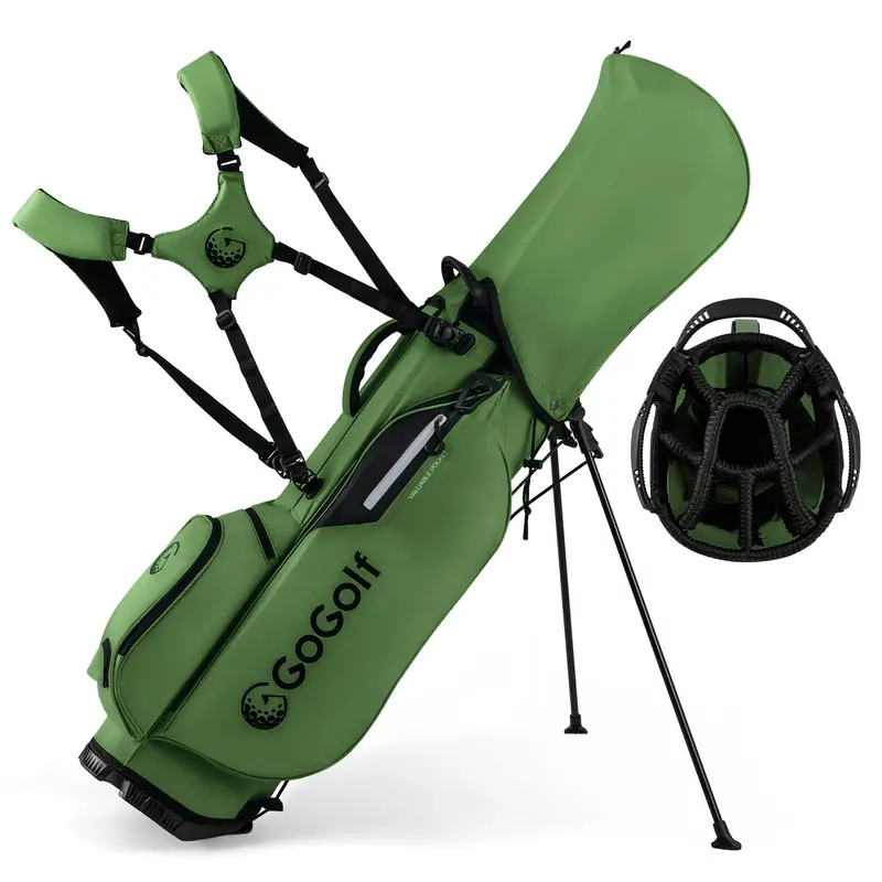 Weatherproof Golf Stand Bag – 8-Way Top Divider & Five Organized Pockets
