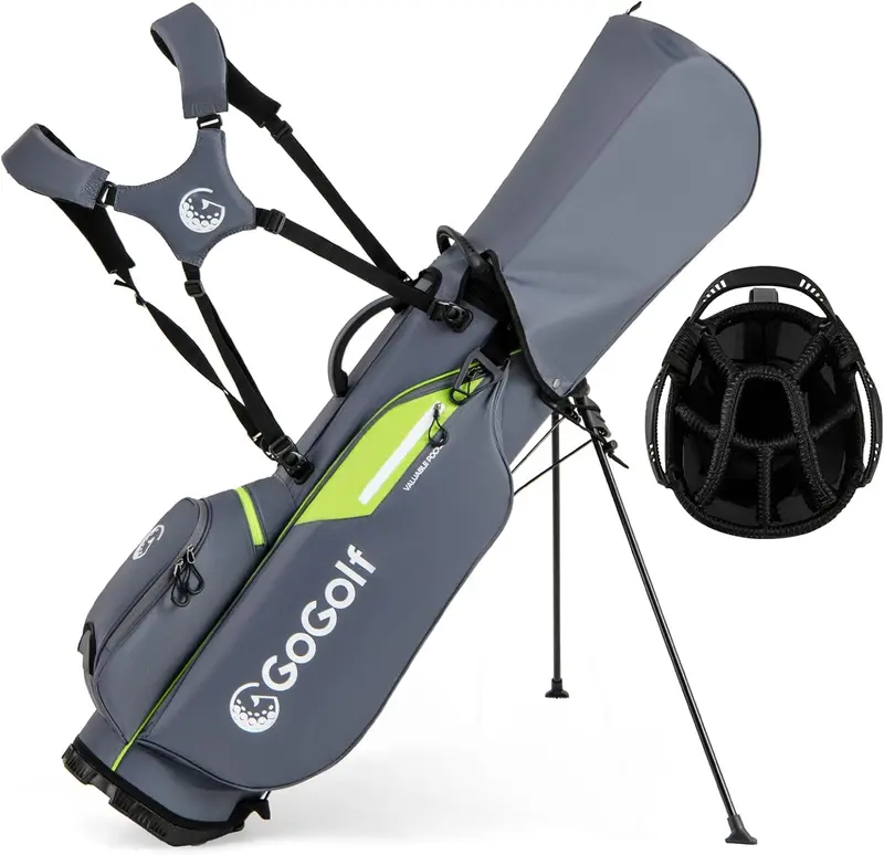 Weatherproof Golf Stand Bag – 8-Way Top Divider & Five Organized Pockets