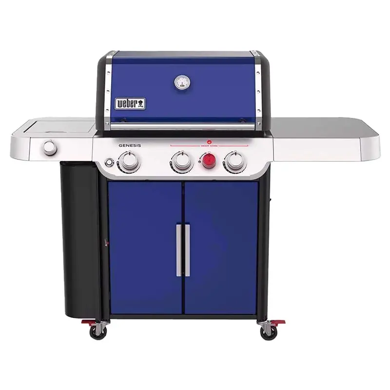 Weber Genesis E-335 Gas Grill – Premium 3-Burner Propane Grill in Deep Ocean Blue