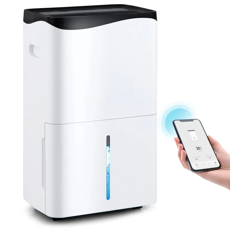 Wi-Fi Smart Dehumidifier (100 Pint) – Alexa-Compatible App Control for Spaces up to 5,500 Sq. Ft.