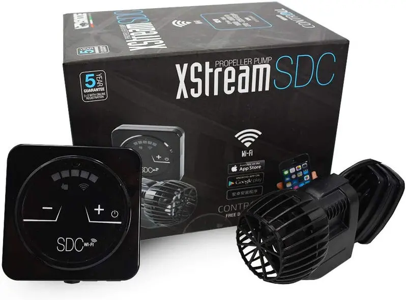 WiFi-Enabled Wave Pump for Freshwater and Saltwater Aquariums – 2250 GPH Flow Capacity