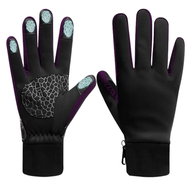 Winter Touchscreen Gloves – Thermal-Lined with Silicone-Palm Grip