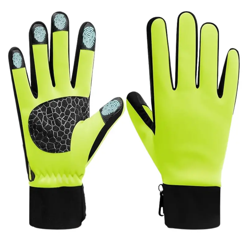 Winter Touchscreen Gloves – Thermal-Lined with Silicone-Palm Grip