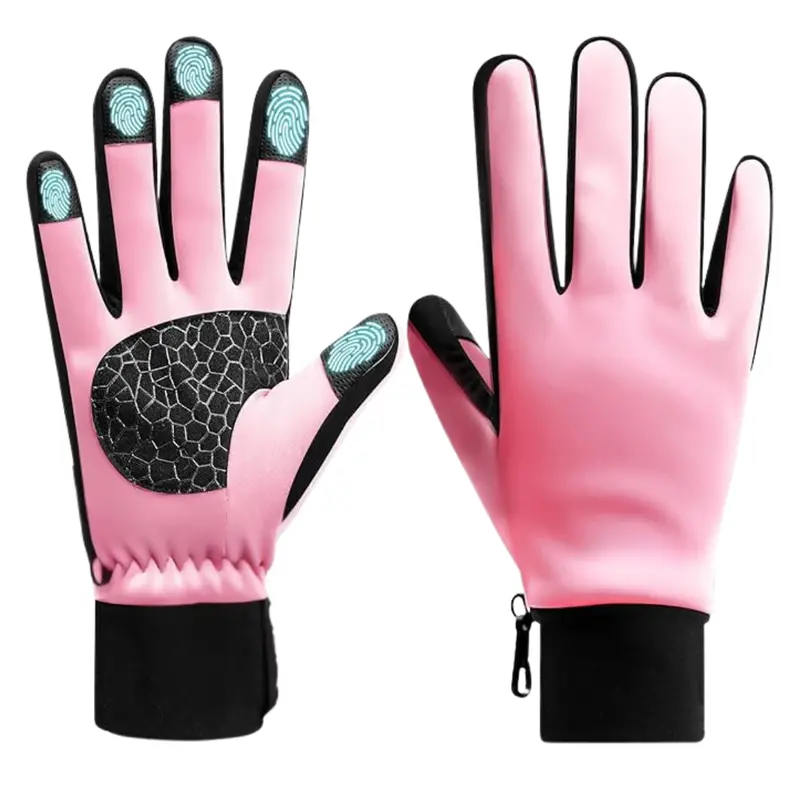 Winter Touchscreen Gloves – Thermal-Lined with Silicone-Palm Grip