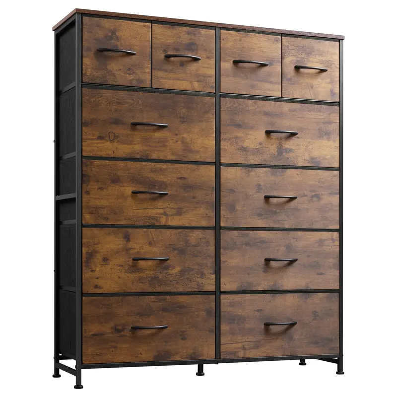 WLIVE 12-Drawer Tall Dresser – Modern Bedroom Storage Cabinet with Ample Organization Space