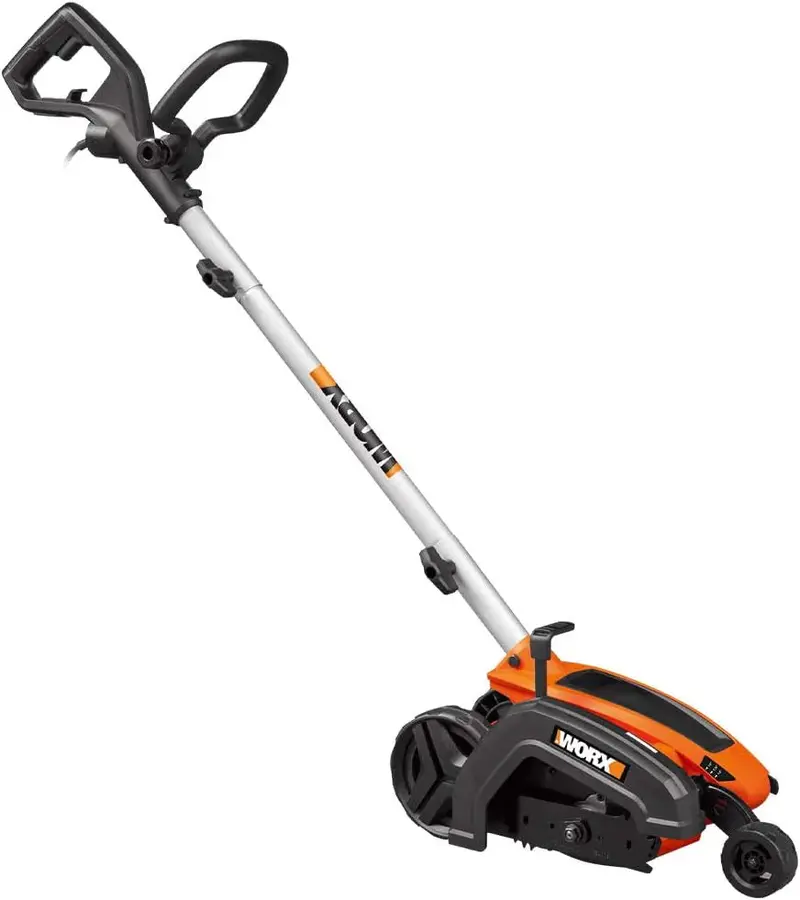 Worx WG801 Electric Lawn Edger – 12-Amp Power, 7.5-Inch Cutting Width, Depth Adjustment, and Versatile Trenching & Edge-Trimming Capability