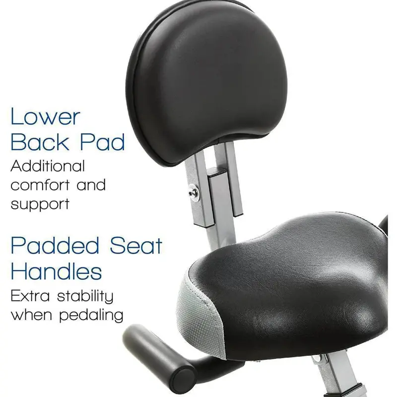 XTERRA FB350 Foldable Magnetic Exercise Bike – Silver Frame, Bluetooth Fitness Tracking, and Smooth Resistance System 2