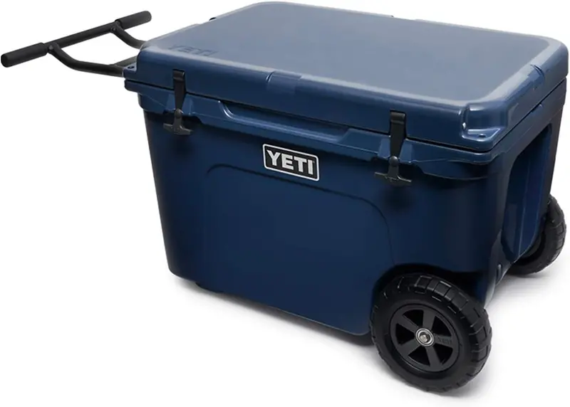 YETI Tundra Haul Wheeled Cooler – 65-Quart Rugged Transport Cooler in Navy Blue 2