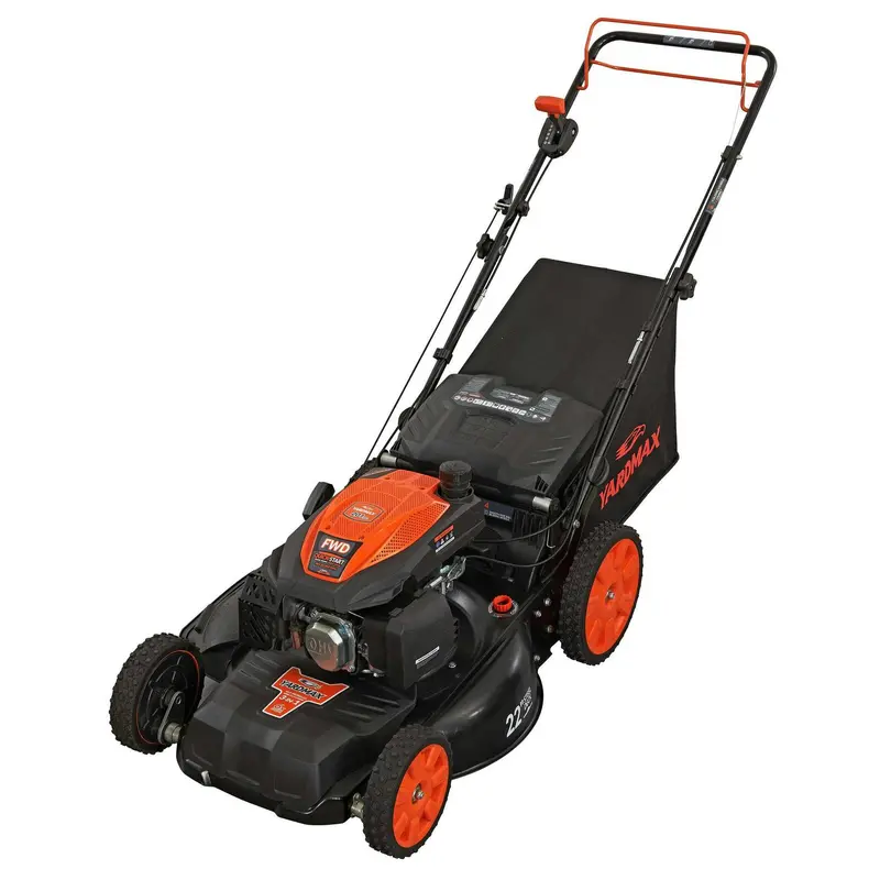 YG2860 22-Inch Self-Propelled Gas Lawn Mower – 201cc CVT Drive and 3-in-1 Versatile Cutting System