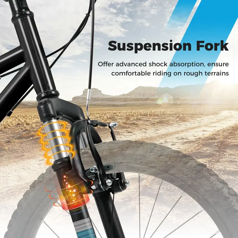 Youth Mountain Bike – 20" and 24" 6-Speed Models with Front Suspension Fork
