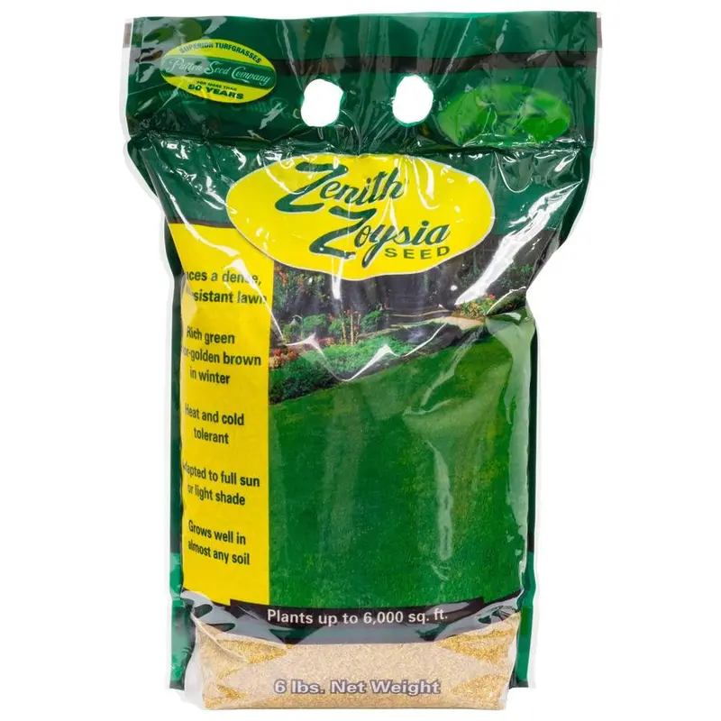 Zenith Zoysia Grass Seed – Premium Warm-Season Turf Blend for Drought-Tolerant, Low-Maintenance Lawns (6 lb Bag)