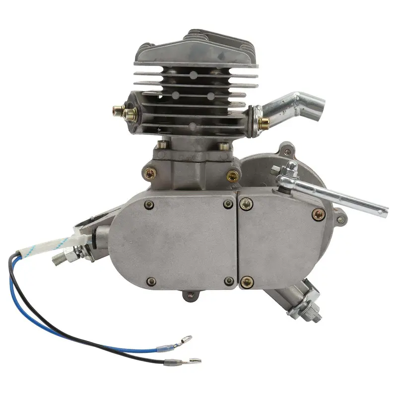 Zimtown 80cc 2-Stroke Motor Conversion Kit – Silver-White Engine for 26" Bikes