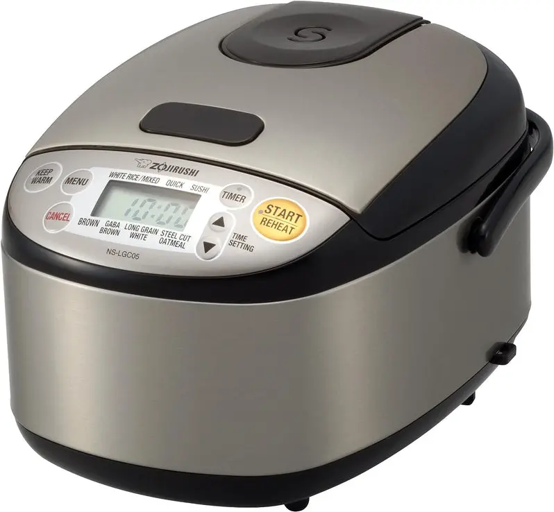 Zojirushi 3-Cup Stainless Steel Rice Cooker and Warmer – NS-TSC30 Model