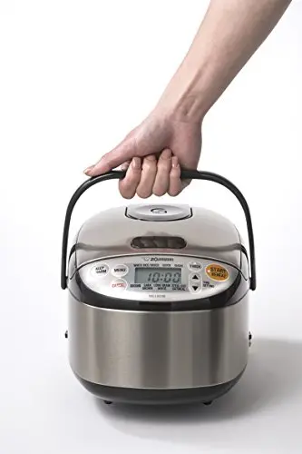 Zojirushi 3-Cup Stainless Steel Rice Cooker and Warmer – NS-TSC30 Model