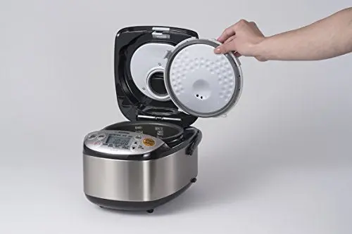 Zojirushi 3-Cup Stainless Steel Rice Cooker and Warmer – NS-TSC30 Model