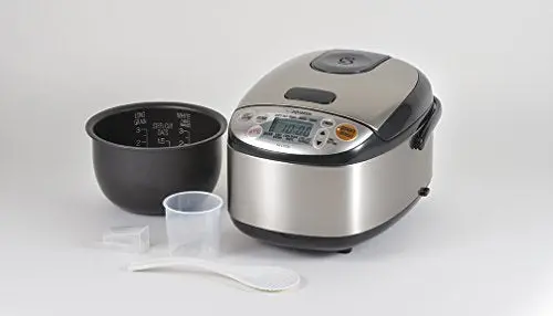 Zojirushi 3-Cup Stainless Steel Rice Cooker and Warmer – NS-TSC30 Model