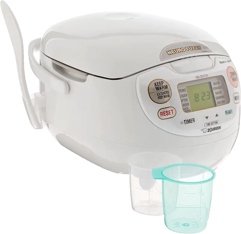 Zojirushi Neuro Fuzzy 5.5-Cup Rice Cooker – Premium Japanese-Made Model with Smart Cooking Technology (White)
